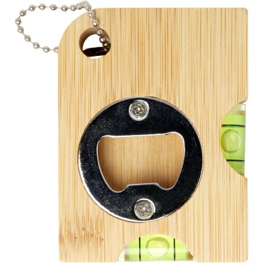 Logo trade corporate gift photo of: Levo bamboo bottle opener with level 