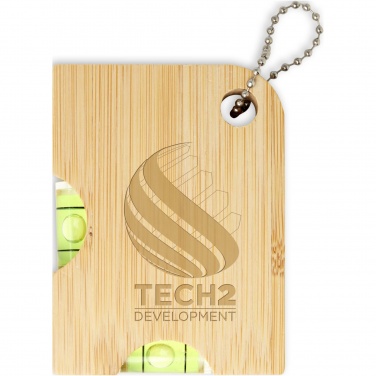 Logo trade corporate gifts image of: Levo bamboo bottle opener with level 