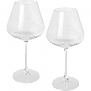 Logo trade corporate gifts image of: Rosso 2-piece wine glass set 