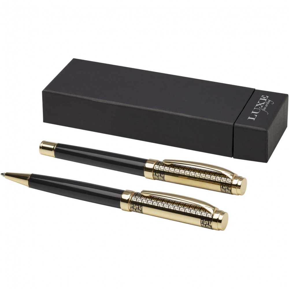 Logotrade promotional item image of: Legato ballpoint and rollerball pen set