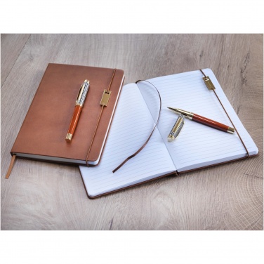 Logo trade promotional gift photo of: Legato A5 notebook and rollerball pen set 