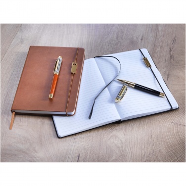 Logo trade business gifts image of: Legato A5 notebook and rollerball pen set 