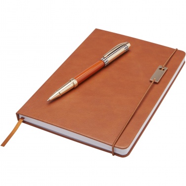 Logotrade promotional giveaway picture of: Legato A5 notebook and rollerball pen set 