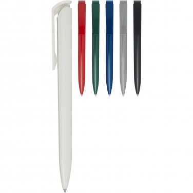 Logo trade promotional merchandise photo of: Lucia recycled plastic ballpoint pen