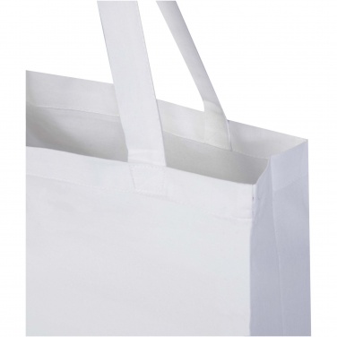 Logotrade promotional giveaways photo of: Madras 140 g/m² GRS recycled cotton gusset tote bag