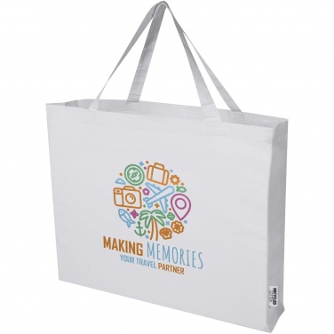 Logo trade promotional giveaways picture of: Odessa 220 g/m² GRS recycled cotton large tote bag