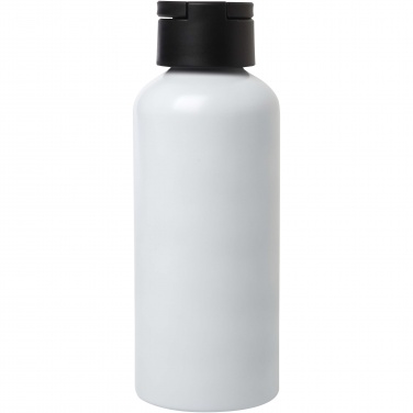 Logo trade advertising product photo of: Trinity 600 ml RCS certified recycled aluminium water bottle with RPET lid