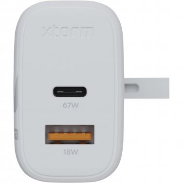 Logotrade business gifts photo of: Xtorm XEC067G GaN² Ultra 67W wall charger - UK plug