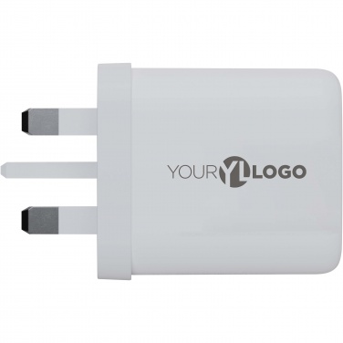 Logo trade promotional merchandise image of: Xtorm XEC067G GaN² Ultra 67W wall charger - UK plug