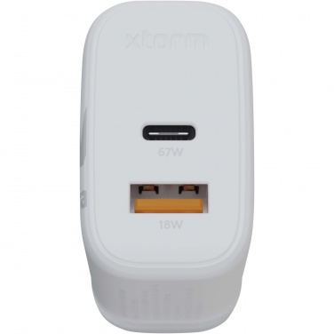 Logo trade corporate gift photo of: Xtorm XEC067G GaN² Ultra 67W wall charger - UK plug