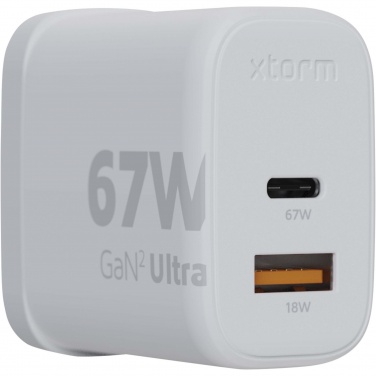 Logotrade corporate gift image of: Xtorm XEC067G GaN² Ultra 67W wall charger - UK plug