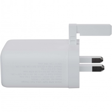 Logo trade promotional merchandise picture of: Xtorm XEC067G GaN² Ultra 67W wall charger - UK plug