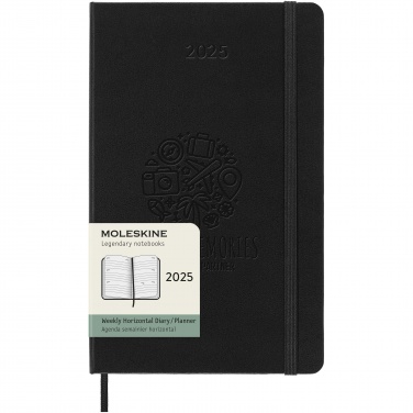 Logotrade promotional merchandise image of: Moleskine horizontal hard cover 12 month L weekly planner