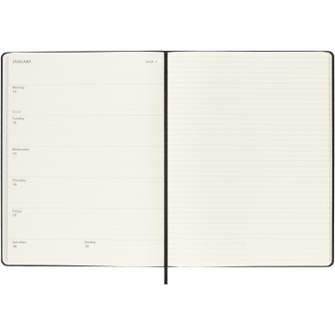 Logotrade promotional gifts photo of: Moleskine hard cover 12 month XL weekly planner