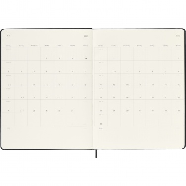 Logo trade corporate gifts image of: Moleskine hard cover 12 month XL weekly planner