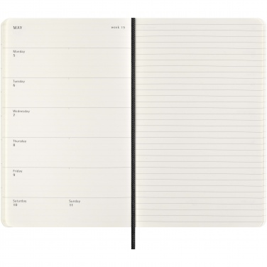 Logotrade promotional gift image of: Moleskine 100% VEGEA® Boa 12M L weekly soft cover planner