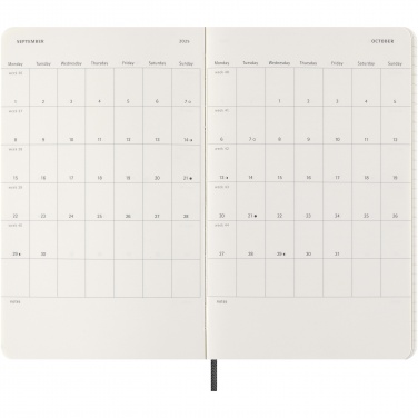 Logotrade promotional product image of: Moleskine 100% VEGEA® Boa 12M L weekly soft cover planner