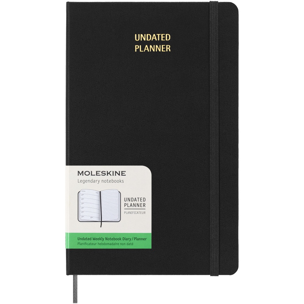 Logo trade advertising products picture of: Moleskine hard cover undated L weekly planner