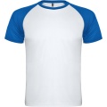 Indianapolis short sleeve unisex sports t-shirt, White / Royal blue