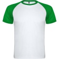 Indianapolis short sleeve unisex sports t-shirt, White / Fern green