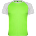 Indianapolis short sleeve unisex sports t-shirt, Fluor Green / White