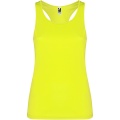 Shura women's sports vest, Fluor Yellow