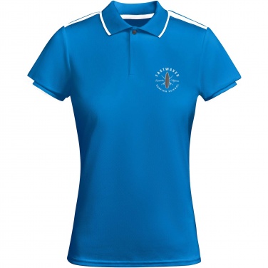 Logo trade promotional giveaways image of: Tamil short sleeve women's sports polo