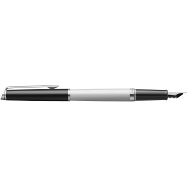 Logotrade promotional item picture of: Hemisphere colour blocking fountain pen with palladium trim