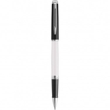 Logotrade promotional items photo of: Hemisphere colour blocking rollerball pen with palladium trim