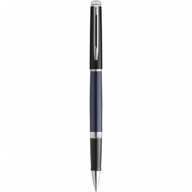 Logotrade advertising products photo of: Hemisphere colour blocking rollerball pen with palladium trim