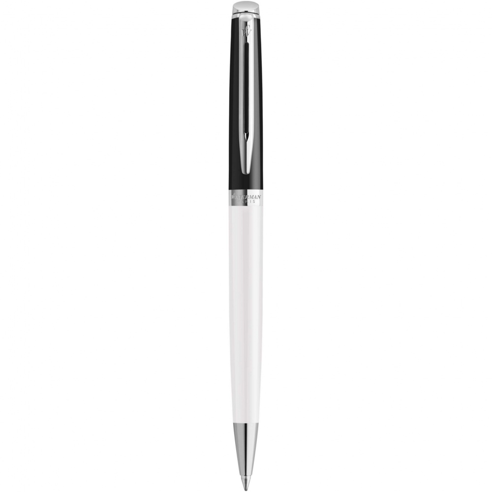 Logo trade promotional products image of: Hemisphere colour blocking ballpoint pen with palladium trim