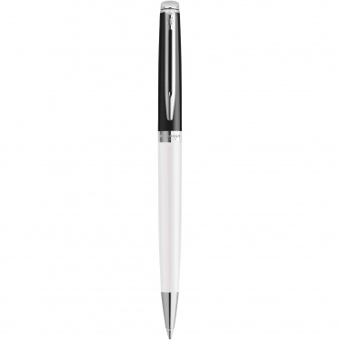 Logo trade corporate gift photo of: Hemisphere colour blocking ballpoint pen with palladium trim