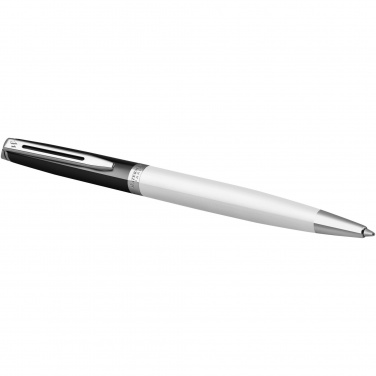 Logo trade corporate gifts image of: Hemisphere colour blocking ballpoint pen with palladium trim