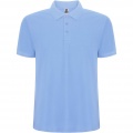 Pegaso Premium short sleeve men's polo, Sky blue