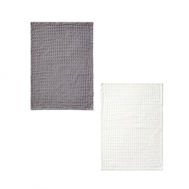 Logo trade promotional merchandise image of: VINGA Cromer waffle kitchen towel, 2 pcs