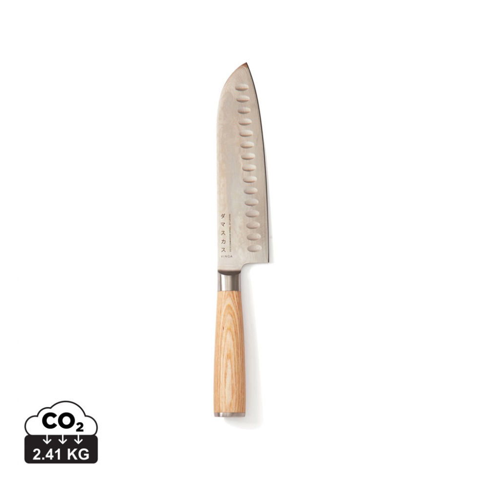 Logo trade promotional items image of: VINGA Hattasan Damascus Santoku knife