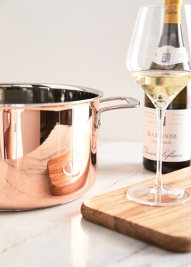 Logo trade corporate gift photo of: VINGA Baron copper saucepan