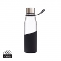 VINGA Lean Glass Water Bottle, black