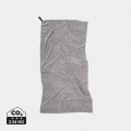 VINGA GRS RPET active dry towel 140 x 70cm, grey