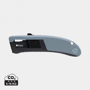 Logotrade promotional products photo of: RCS certified recycled plastic Auto retract safety knife