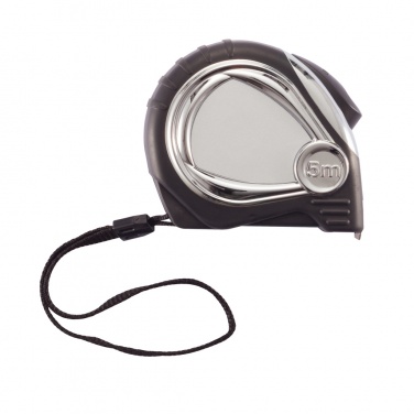 Logo trade promotional items image of: Chrome plated auto stop tape measure