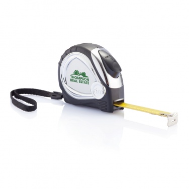 Logotrade promotional product image of: Chrome plated auto stop tape measure