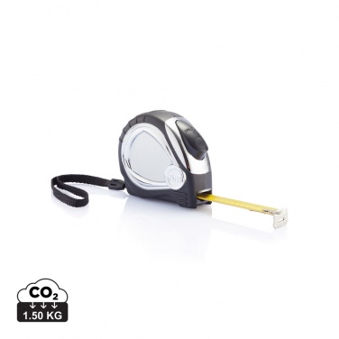 Logotrade promotional products photo of: Chrome plated auto stop tape measure