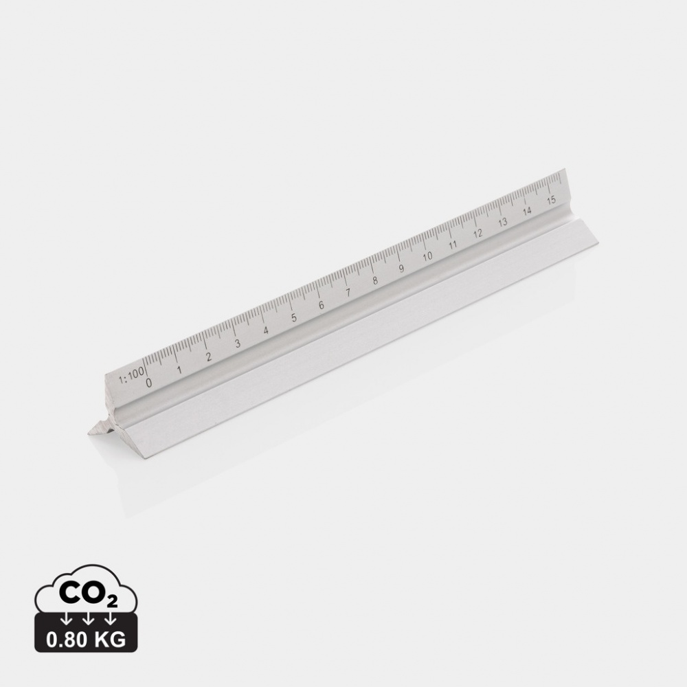 Logotrade promotional item image of: 15cm. Aluminum triangular ruler