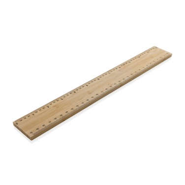 Logotrade promotional product picture of: Timberson extra thick 30cm double sided bamboo ruler