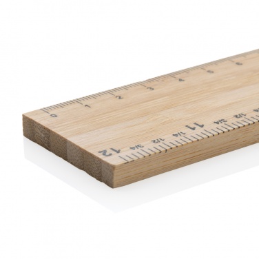 Logotrade promotional item picture of: Timberson extra thick 30cm double sided bamboo ruler