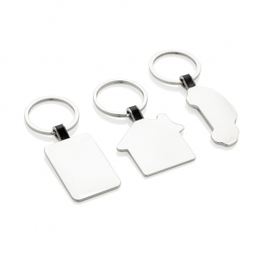 Logo trade corporate gift photo of: RCS recycled zinc alloy car keyring