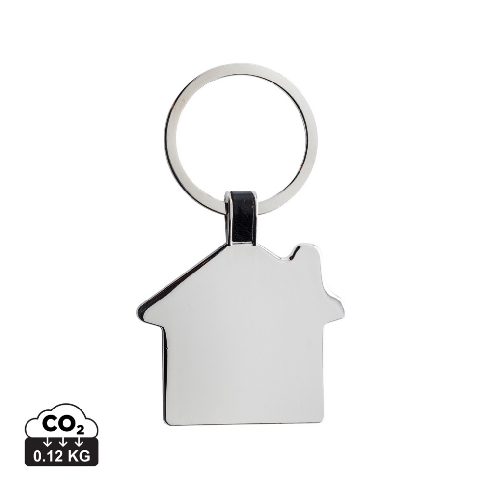 Logo trade promotional merchandise image of: RCS recycled zinc alloy house keyring