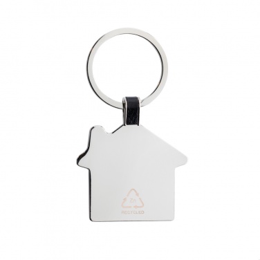 Logo trade promotional product photo of: RCS recycled zinc alloy house keyring