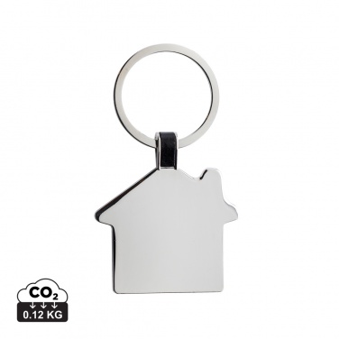 Logotrade promotional product picture of: RCS recycled zinc alloy house keyring